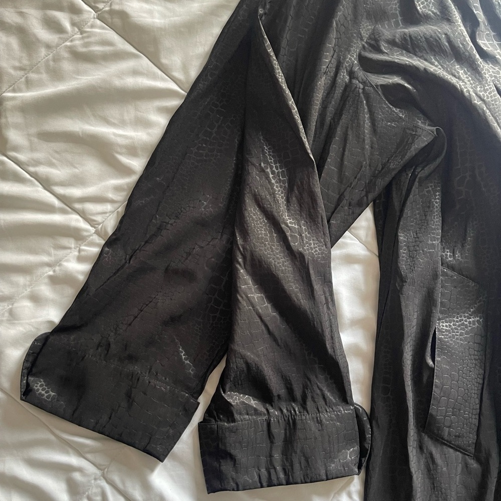 Mycra Pac Black  raincoat LONG Women's reptil print M/L - Picture 13 of 16